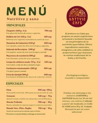 Portada de Sattvic Café